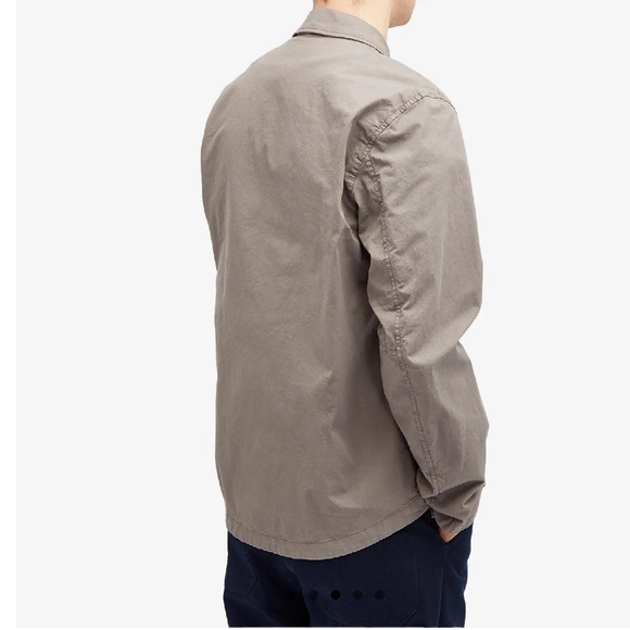 STONE ISLAND SUPIMA COTTON TWILL STRETCH-TC ZIP SHIRT JACKET size S NWOT - Picture 3 of 12